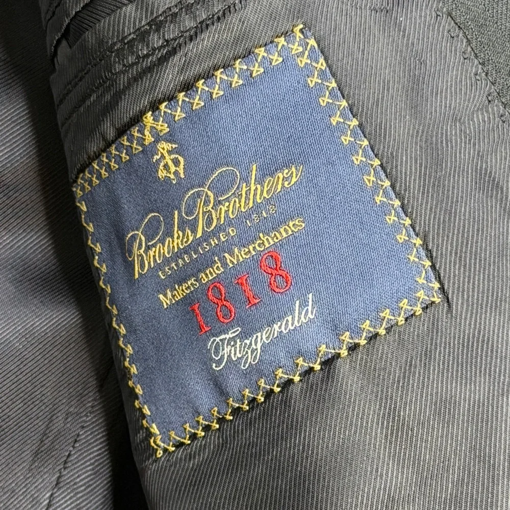 Brooks Brothers 1818 Blazer 41R Fitzgerald‎ SaXXon Grey Sport Jacket Made In USA